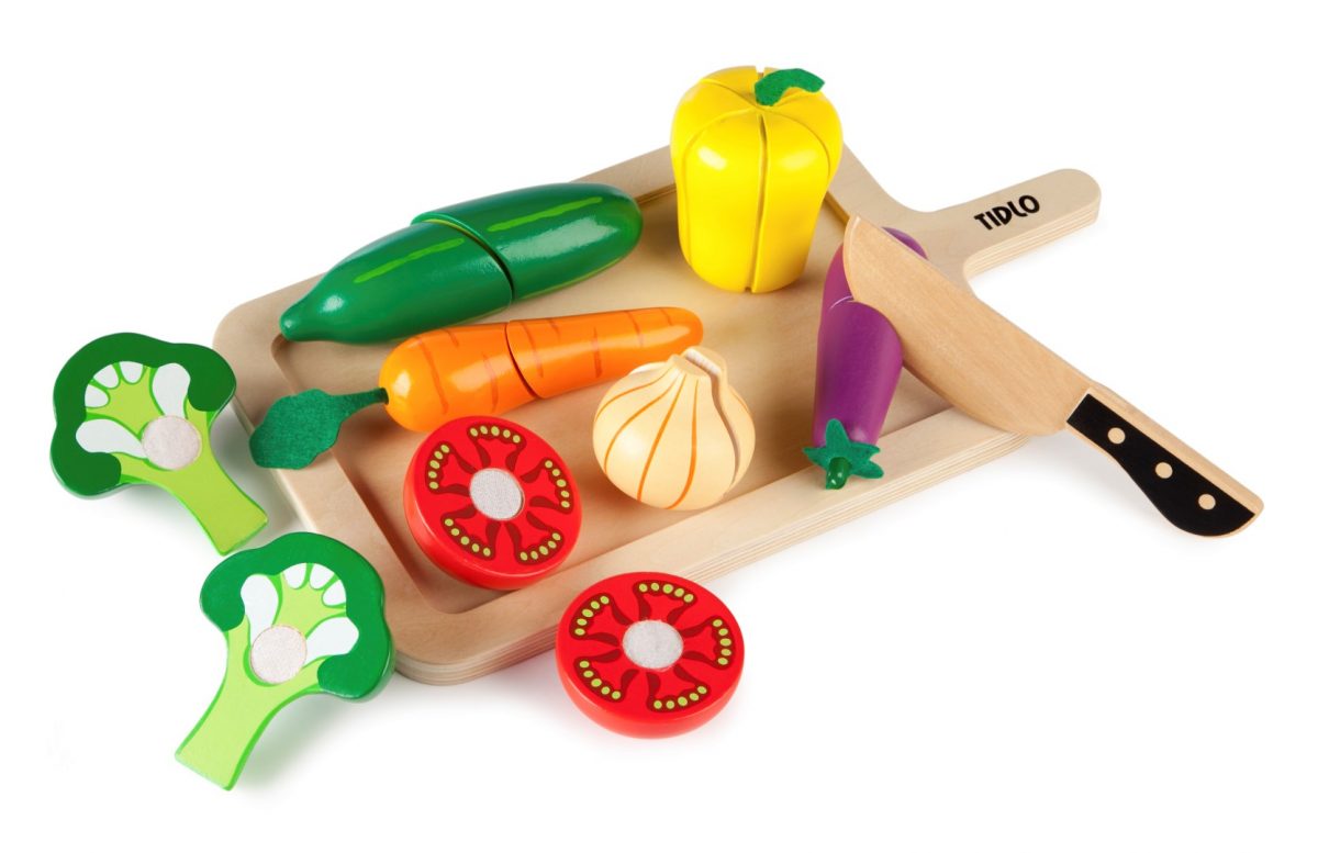 kitchen toys. T-0215 Tidlo Cutting Vegetables Set 001 