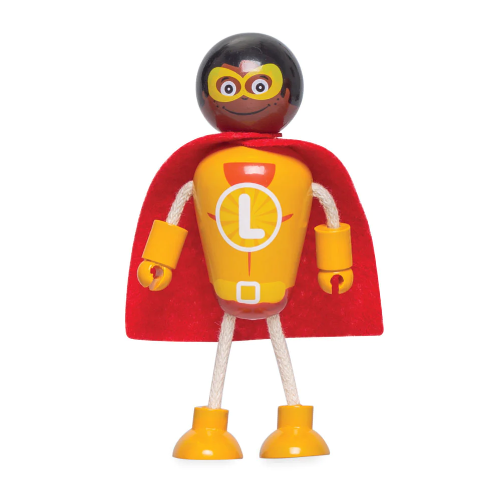 Wooden superhero toys clearance