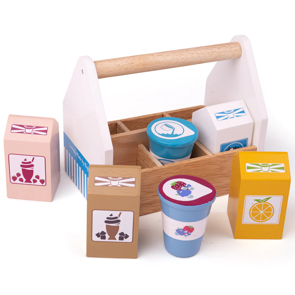 Dairy Delivery Set by Bigjigs magic of play shops