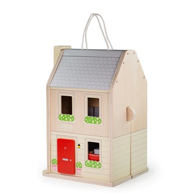 Bigjigs folding dolls house set