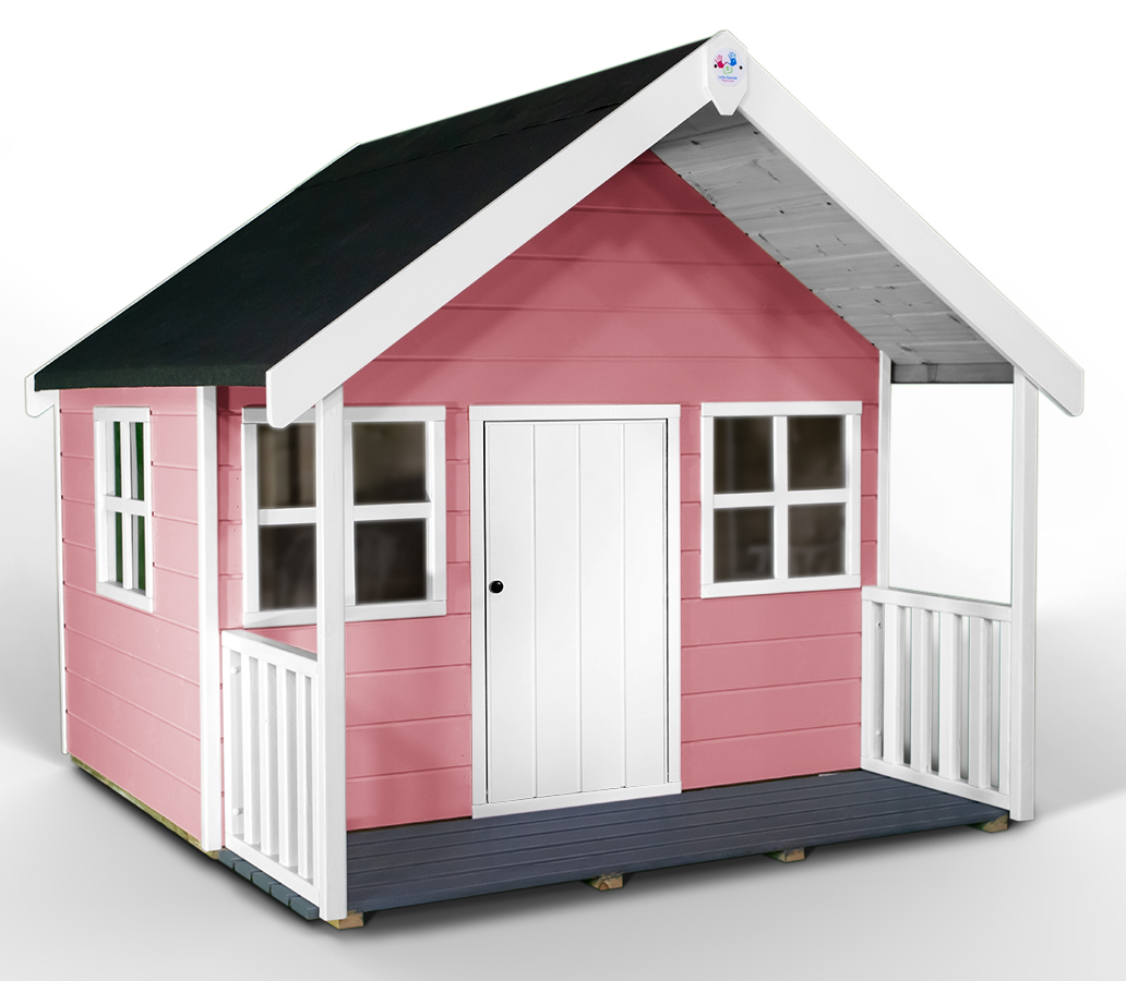 Bella playhouse in raspberry ripple outdoor playhouses for children