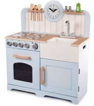 Country play kitchen blue tidlo t-0219