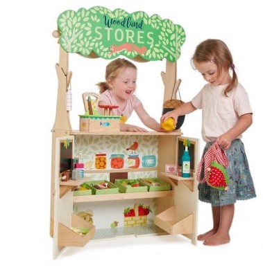 Kitchen toys. Wooden Shop Role Play woodland stores and theatre by tender leaf toys open shop 2