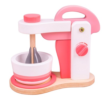 bigjigs pretend kitchen food mixer pink