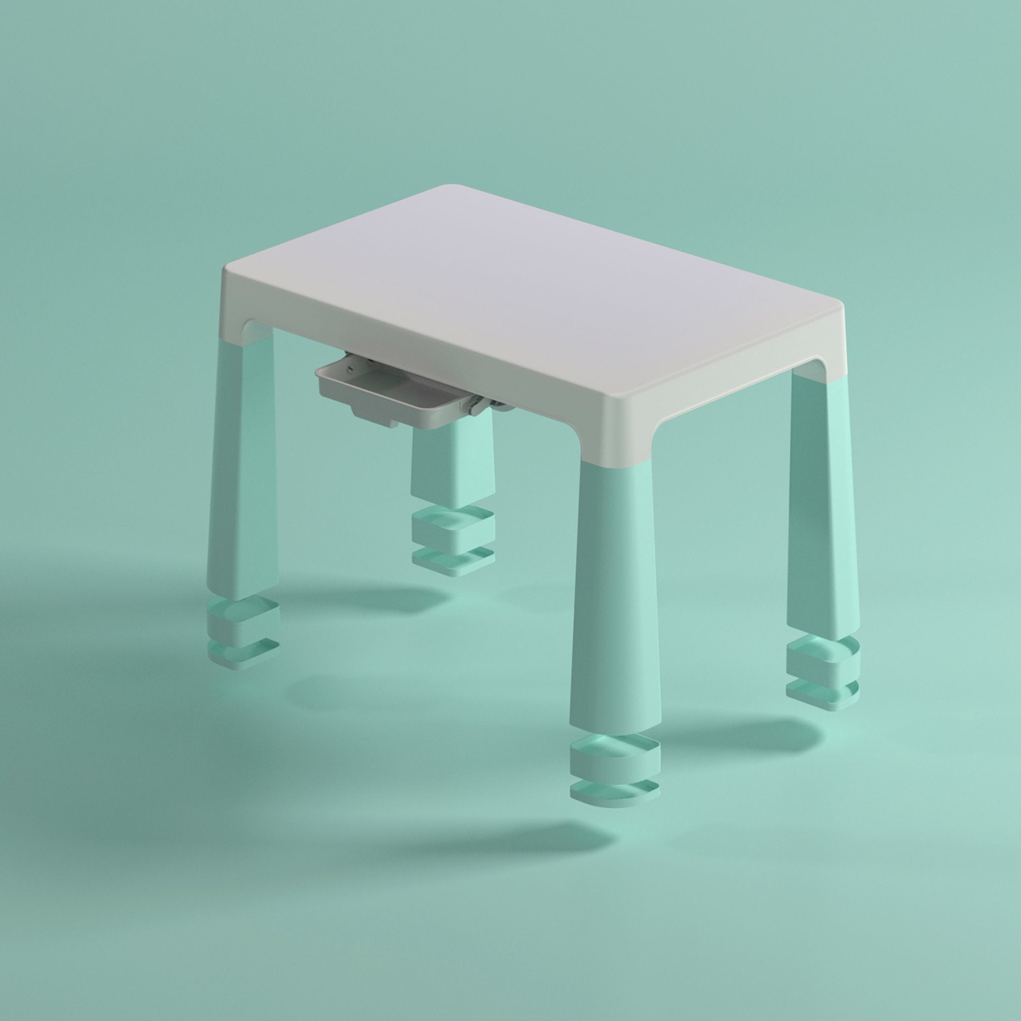 Kids Height Adjustable Table and Chairs Set