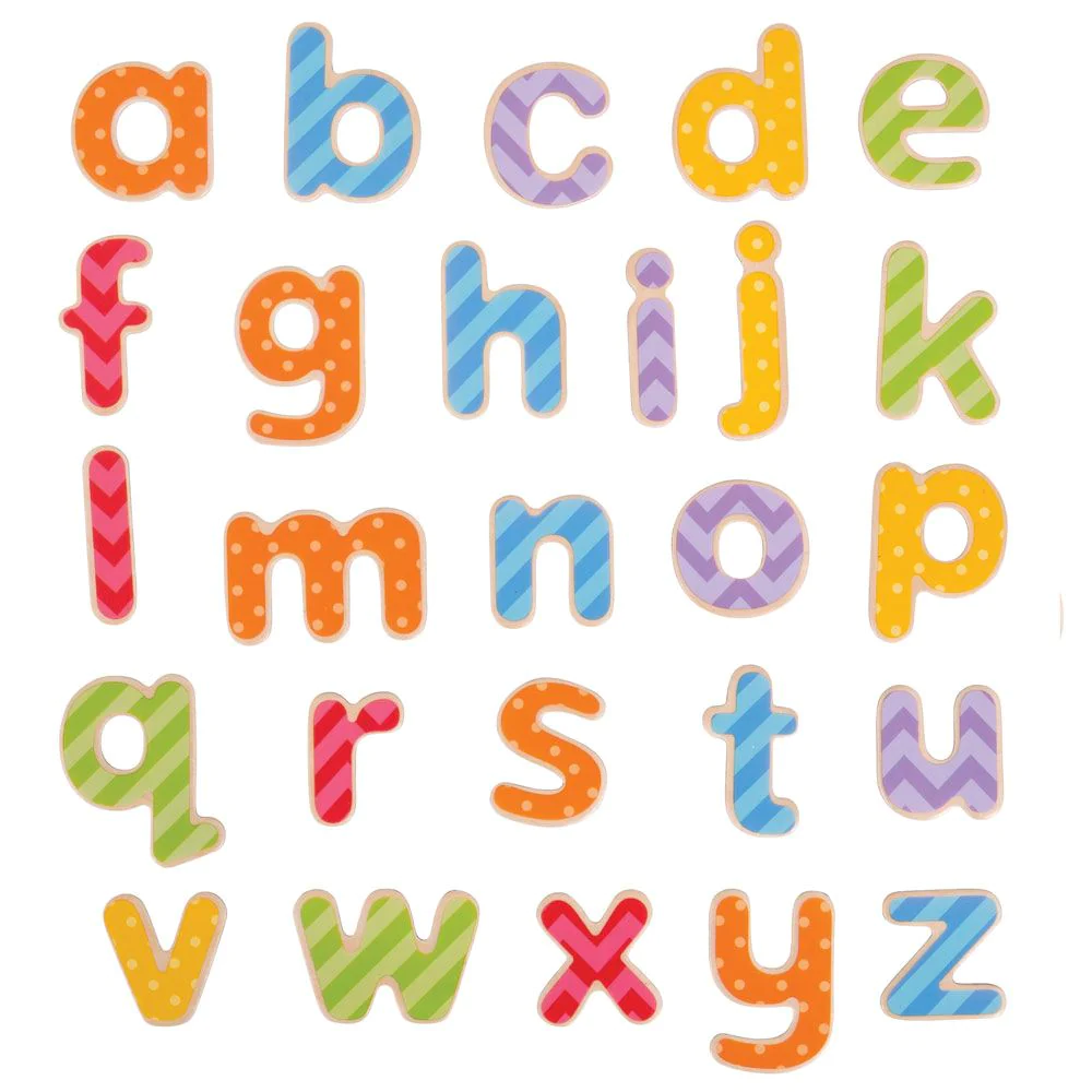 Bigjigs lowercase magnetic letters